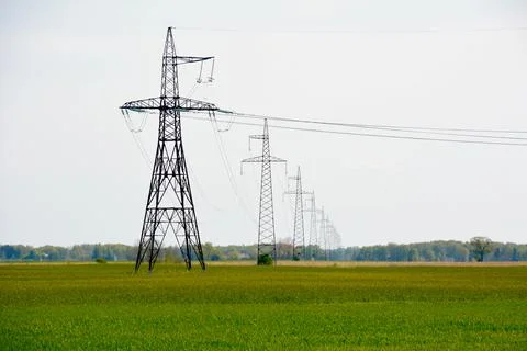 Power line Foto stock