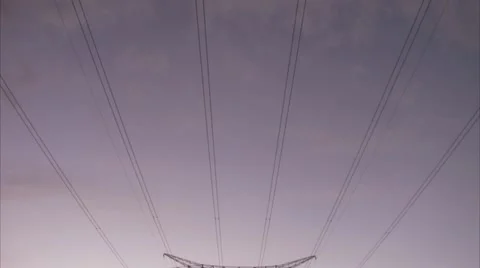 Power-line pylon Stock Footage 11285788