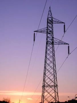 Power line pylon Stock Photos