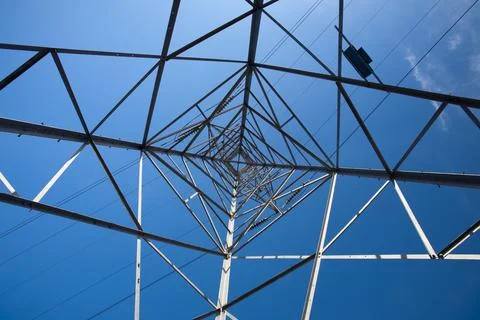 A power line pylon. Stock-Fotos