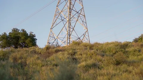 Power line structure 1 Stock-Footage 107202873