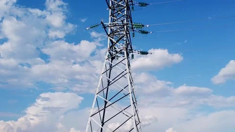 Power line support 1 Stock Footage 155803205