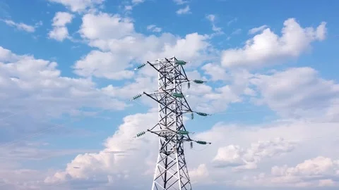 Power line support 4 Stock Footage 155803901