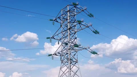 Power line support 5 Stock Footage 155803920