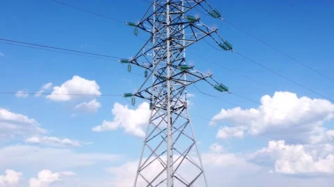 Power line support 6 Stock Footage 155805232