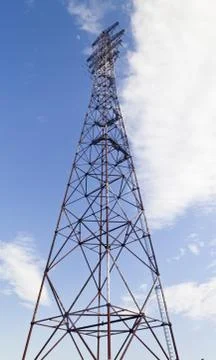 Power line support Stock Photos