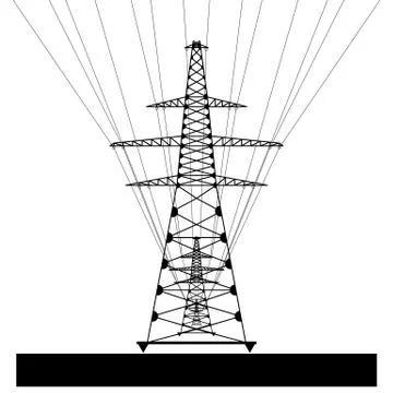 Power line. Vector EPS10 Stock Illustration