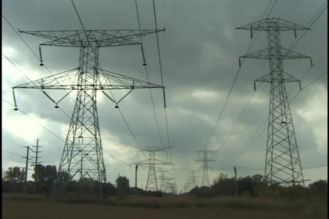 Power Lines 1 Stock-Footage 298198