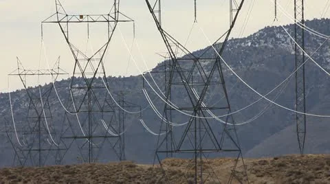 POWER LINES 1 Stock Footage 10787912