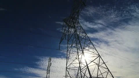 Power Lines 1 Video stock 20624937