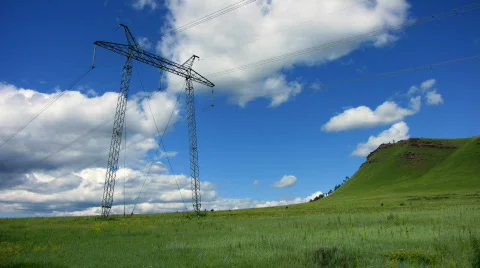 Power Lines 14  Video stock 800603