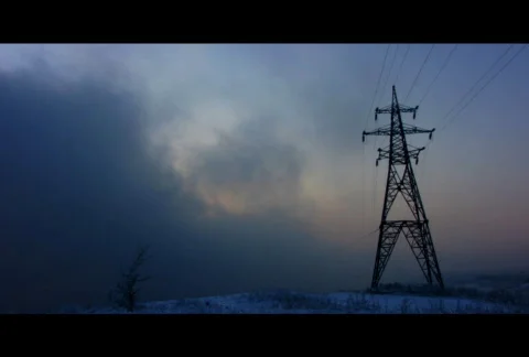 Power Lines 2  Stock Footage 574211