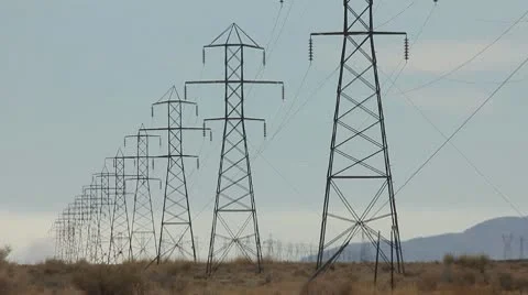 POWER LINES 2 Video stock 10787906