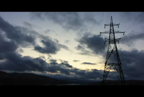 Power Lines 4  Stock Footage 574221