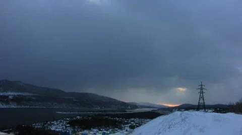 Power Lines 7  Stock Footage 679047