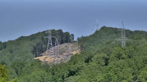 Power Lines and Electricity Stock Footage 11699013