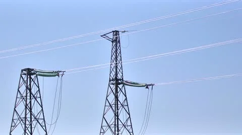Power Lines and Electricity Stock Footage 11699509