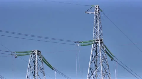 Power Lines and Electricity Stock Footage 11699711