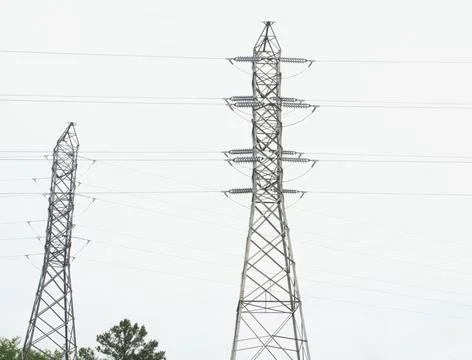Power Lines and Structure Stock Photos
