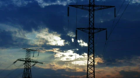 Power Lines. Stock Footage 508301