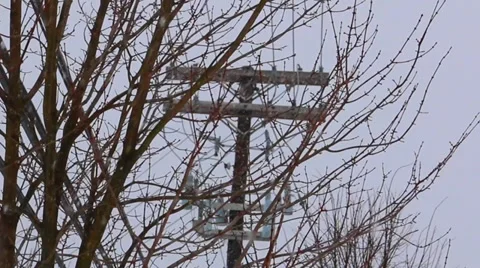 Power Lines Stock Footage 36149995