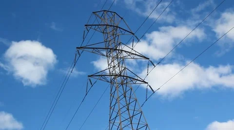 Power Lines Stock-Footage 54270195