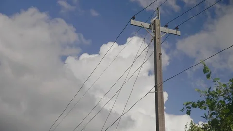 Power Lines NE Stock Footage 93556608