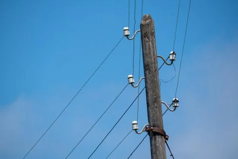 Power Lines, Old Stock Photos