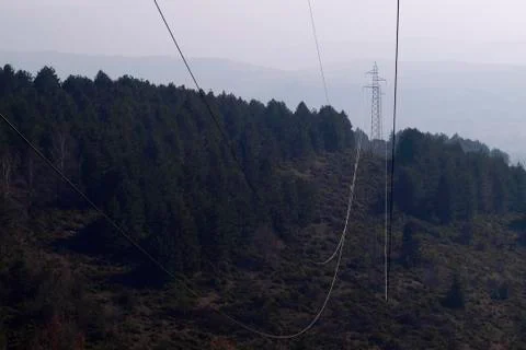 Power Lines Fotos de archivo