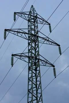 Power lines Stock Photos