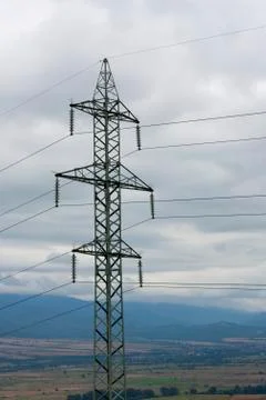 Power lines Stock Photos