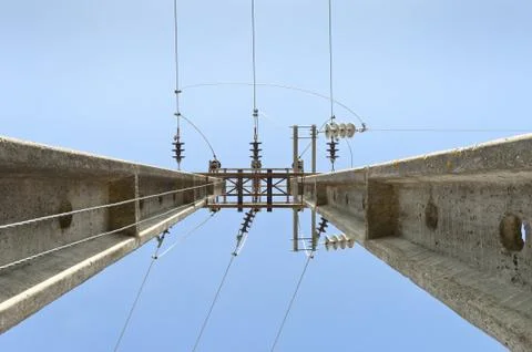 Power lines Stock Photos
