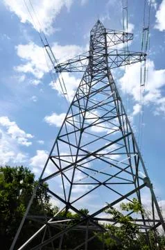 Power lines Stock Photos