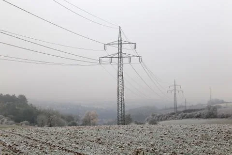 Power Lines Stock Photos