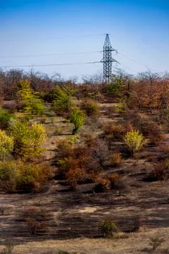 A power lines Stock Photos
