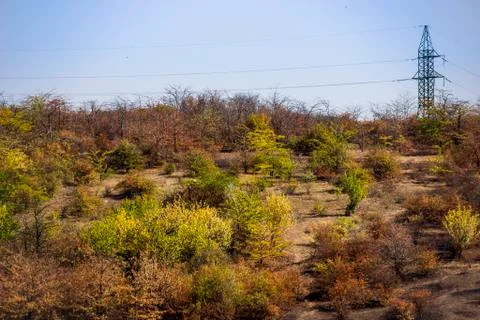 A power lines Stock Photos