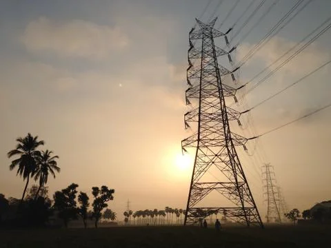 Power Lines Stock Photos