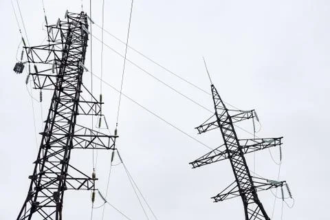 Power lines Stock Photos