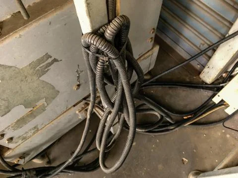 Power lines Stock Photos