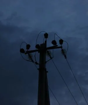 Power lines Stock Photos