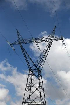 Power lines Stock Photos