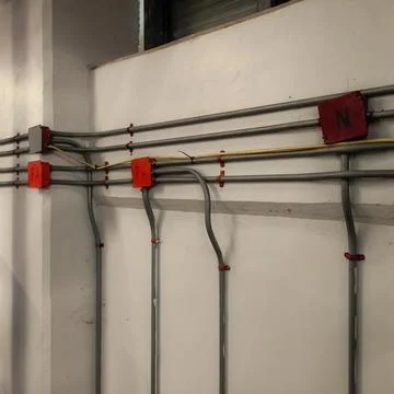 The Power lines Stock Photos