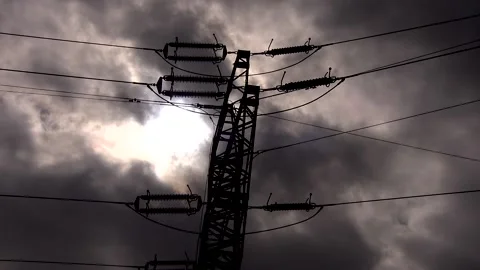 Power lines of Poland 1 動画素材 154602296