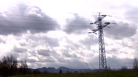 Power lines of Poland 2 動画素材 154603319