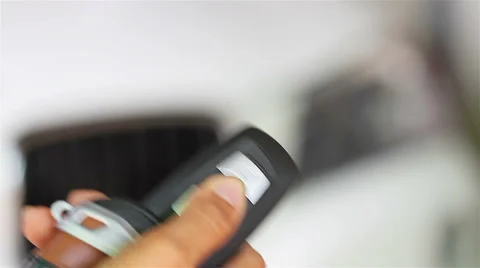 Power locks with remote control. Stock Footage 41796782