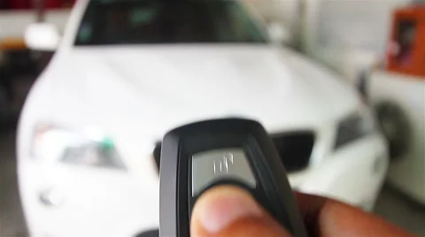 Power locks with remote control. Stock Footage 41796949