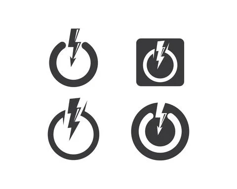 Power logo icon vector illustraion Stock Illustration