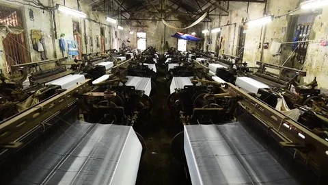 Power loom Stock Footage 121150866