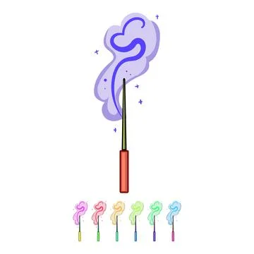Power magic stick cartoon vector graphic Stock Illustration