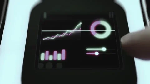 Power Management Efficiency Optimization Panel with Interactive Data Stock Footage 340550347